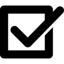 interface,symbol,sign,verification,square,verify,checked,check mark,haken,mark,checkbox,universal icons
